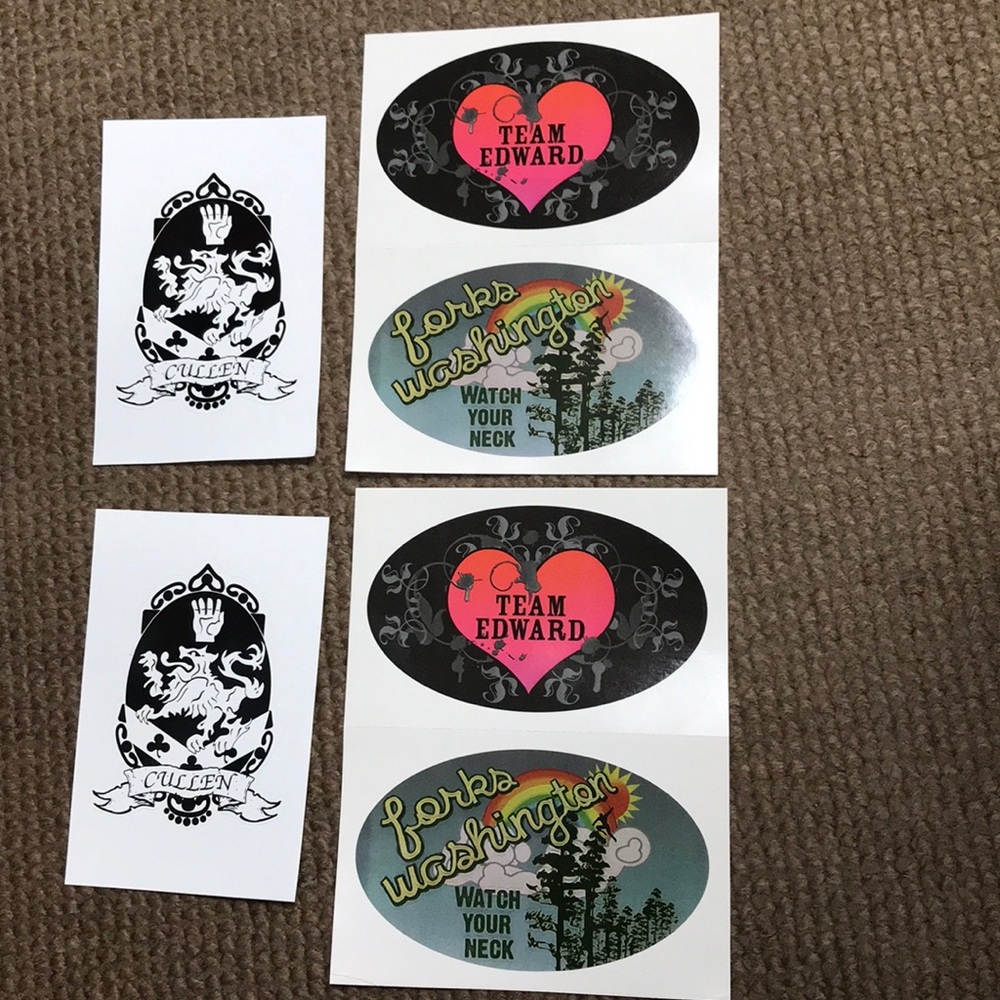 Twilight the movie stickers